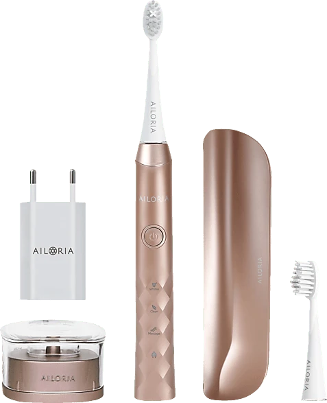 Ailoria Shine Bright rosegold + 2 Aufsteckbürsten + Etui