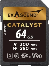Exascend Catalyst R300/W280 64GB, UHS-II U3, Class 10