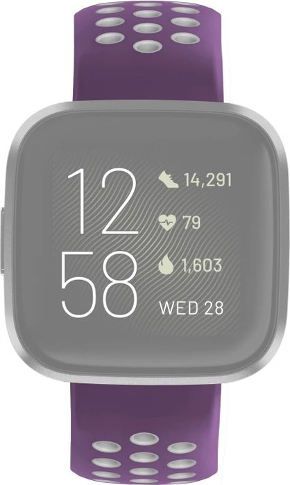 Hama Ersatzarmband Sport für Fitbit Versa 2 grau/violett