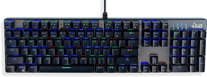 MediaRange Gaming Series GS101 Mechanical Gaming Keyboard, schwarz/silber, USB, UK