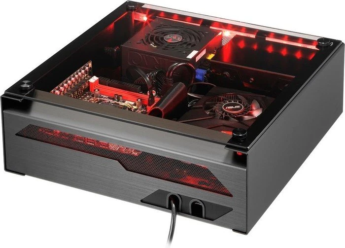Lian Li PC-O5 schwarz, Glasfenster, Mini-ITX