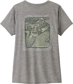 Patagonia Capilene Cool Daily Graphic Lands Funktionsshirt kurzarm made of: feather grey (Damen)