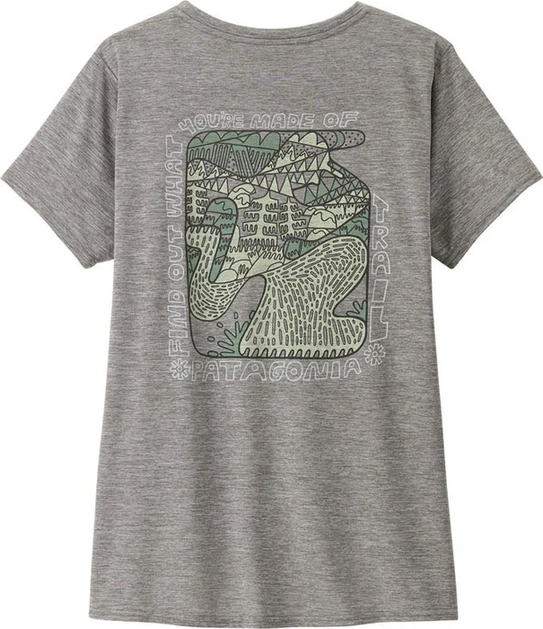 Patagonia Capilene Cool Daily Graphic Lands Funktionsshirt kurzarm made of: feather grey (Damen)