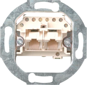 Gira Einsatz UAE/IAE (ISDN)-Anschlussdose Cat.3 2fach, 2 x 8-polig Schraubklemmen