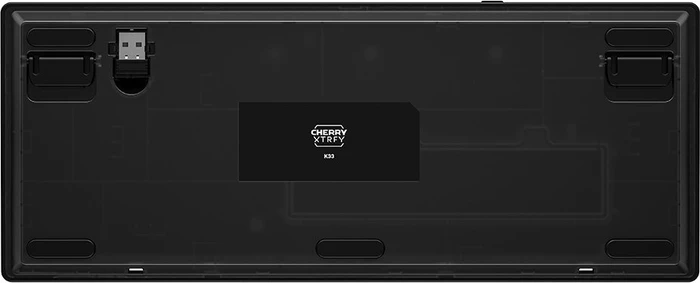 Cherry Xtrfy K33 Compact Wireless, schwarz, LEDs RGB, USB/Bluetooth, US