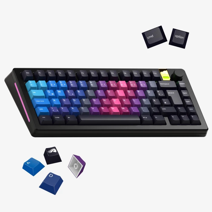 Glorious GPBT Gradient V2 Keycaps, Kunststoff (PBT), Afterparty, mehrfarbig, 135 Tasten, ISO-DE