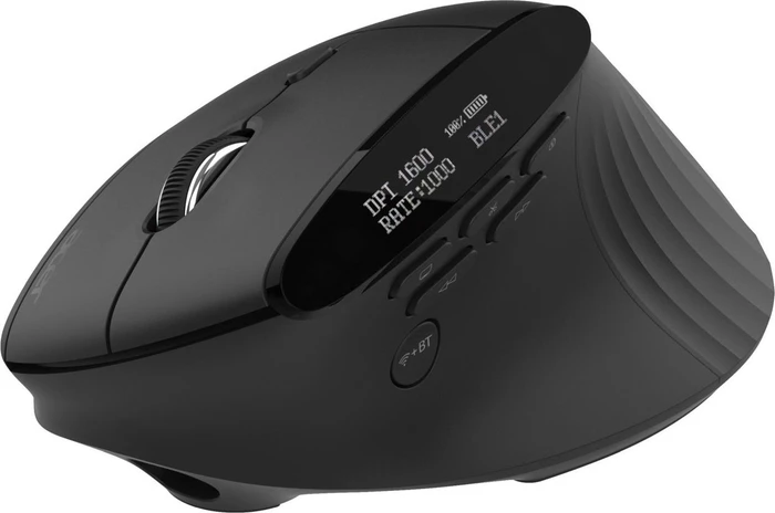 Acer Smart Fit Vertical Wireless Mouse schwarz, USB/Bluetooth