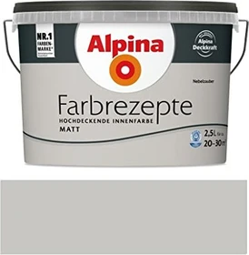 Alpina Farben Farbrezepte Innenfarbe nebelzauber matt, 2.5l