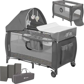 Lionelo Sven Plus 2in1 Reisebett grey scandi