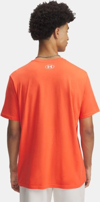 Under Armour Sportstyle Left Chest Funktionsshirt kurzarm fire/white (Herren)