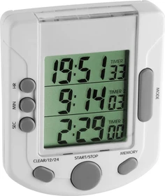 TFA Dostmann Digitaler 3-fach-Timer Triple Time Kitchen Timer
