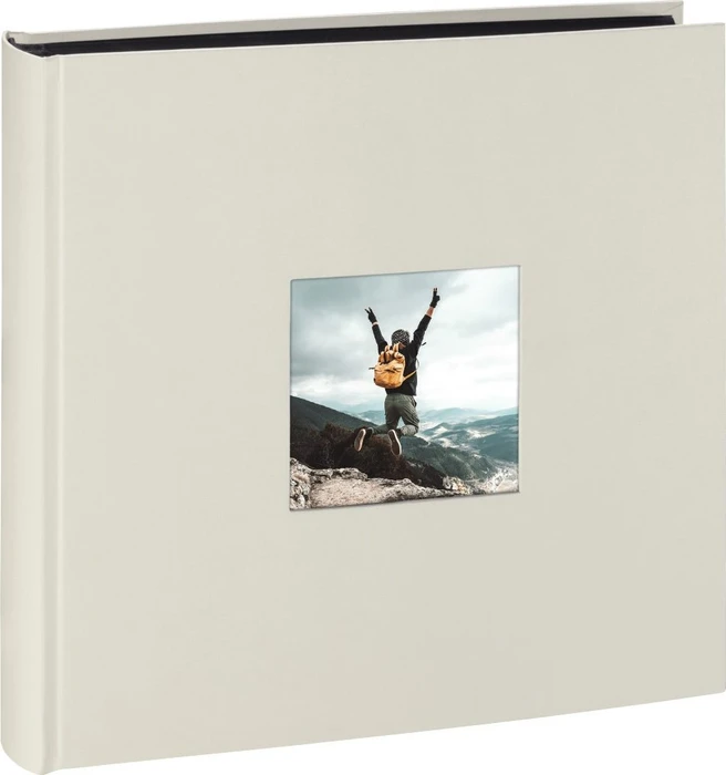 Hama Jumbo Fotoalbum, 30x30, 100 schwarze Seiten, Fine Art weiß
