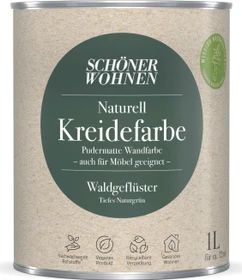 Schöner Wohnen Naturell Kreidefarbe innen waldgeflüster tiefes naturgrün, 1l