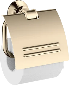 Hansgrohe AXOR Montreux Toilettenpapierhalter mit Deckel polished brass