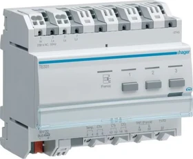 Hager KNX Energiemessung Messwertgeber, 3-Phasen, Strom-/Energiemesser (TE331)