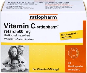 Vitamin C-ratiopharm retard 500mg Kapseln, 30 Stück