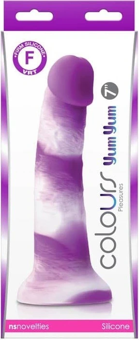 NS Novelties Colours Pleasures Dildo Yum 7.5inch purple