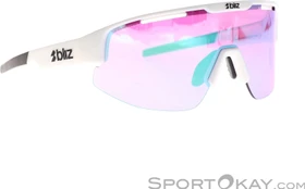 Bliz Matrix matte white/rose-violet mirror blue