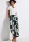 Street One Gemusterte Wide Leg Hose tide blue (Damen) Vorschaubild