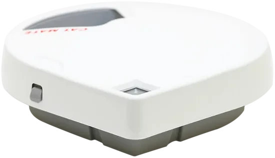 Closer Pets Futterautomat Cat Mate C500, 5x 330g, Display, Timer, grau/weiß, Ø29cm