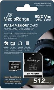 MediaRange R100/W30 512GB Kit, UHS-I U3, Class 10