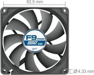 ARCTIC F9 PWM PST CO, 92mm