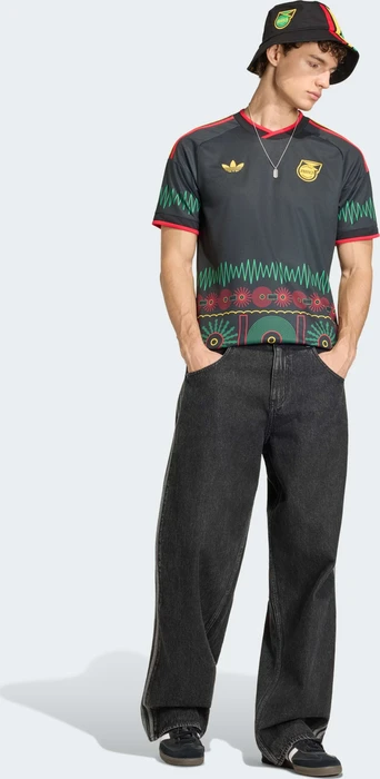 adidas Jamaika 26 x Bob Marley 2026 Auswärtstrikot kurzarm (Herren)