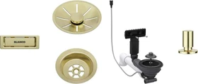 Blanco Ablaufgarniturset für Einzelbecken mit Zugknopf satin gold
