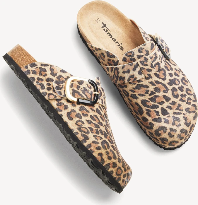 Tamaris Lederpantolette braun (Damen)