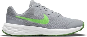Nike Revolution 6 light smoke grey/dark smoke grey/chrome/green strike (Junior)