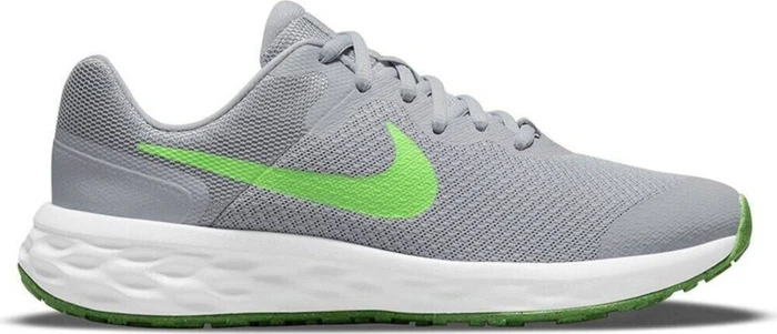 Nike Revolution 6 light smoke grey/dark smoke grey/chrome/green strike (Junior)