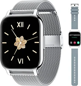 Popglory Smartwatch 1.85" silber/grau