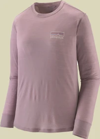 Patagonia Capilene Cool Merino Graphic Funktionsshirt langarm fitz roy strata: quiet violet (Damen)