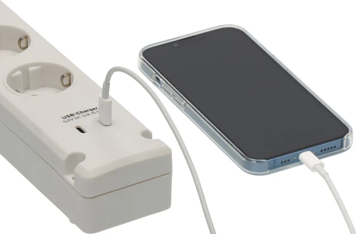 Brennenstuhl Bremounta mit Schalter, 5-fach, 2x USB, 3m, weiß