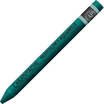 Caran d'Ache Neocolor II Aquarelle Wachskreide, grünblau, 10er-Pack