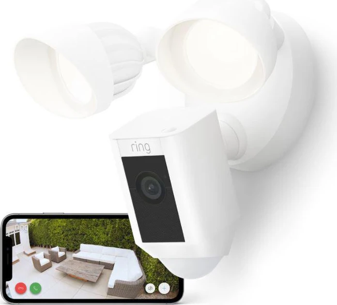 Ring Floodlight Cam Wired Plus, weiß