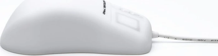 GETT KH25201 InduMouse Pro, auf Glas funktionierende Silikon-Hygiene-Maus, weiß, IP68, USB