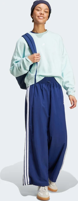 adidas Essentials 3-Streifen Lifestyle Woven Parachute Trainingshose lang dark blue/white (Damen)