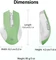 Acer OMR266 2.4GHz Wireless Mouse grün/weiß, USB Vorschaubild