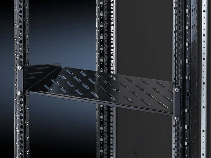 Rittal 19"-Geräteboden, Festeinbau, RAL 9005, 1HE