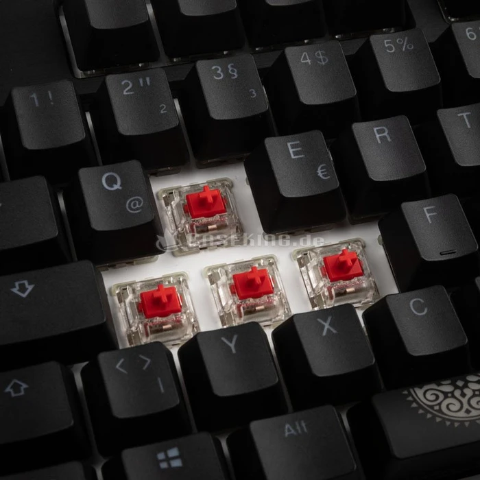 Ducky Shine 7 PBT, LEDs RGB, Blackout Edition, schwarz, MX RGB RED, USB, DE
