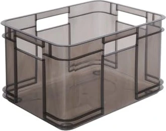 Keeeper Bruno Eco Aufbewahrungsbox, 16l, dunkelgrau/transparent