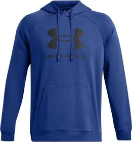 Under Armour Rival Fleece Logo Hoodie tech blue/midnight navy (Herren)