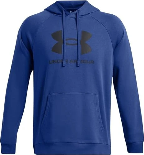 Under Armour Rival Fleece Logo Hoodie tech blue/midnight navy (Herren)