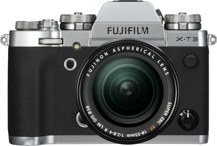 Fujifilm X-T3 silber mit Objektiv Fujinon XF 18-55mm 2.8-4.0 R LM OIS