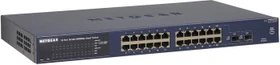 Netgear ProSAFE GS700 Rackmount Gigabit Smart Switch, 22x RJ-45, 2x RJ-45/SFP (GS724T-300)