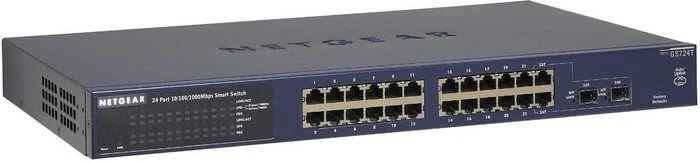 Netgear ProSAFE GS700 Rackmount Gigabit Smart Switch, 22x RJ-45, 2x RJ-45/SFP