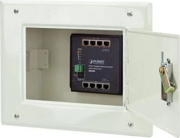 Planet WGS-800 Industrial Wallmount Gigabit Switch, 8x RJ-45, 120W PoE+