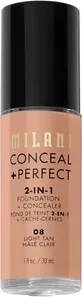 Milani Conceal + Perfect 2-in-1 Foundation + Concealer 08 light tan, 30ml