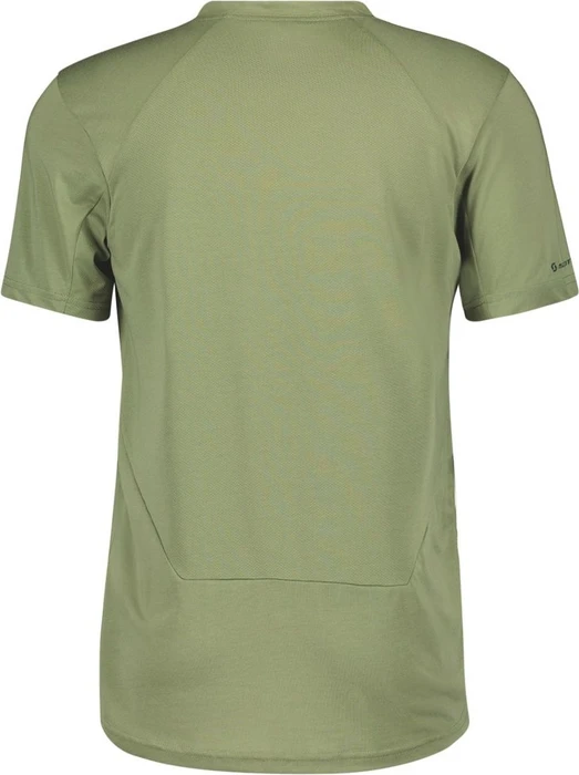 Scott Trail Flow Dri Zip Trikot kurzarm frost green (Herren)